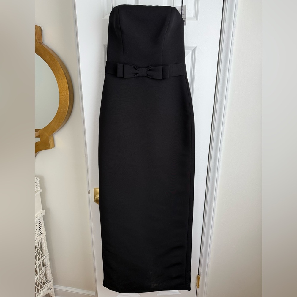 Amsale Callista Dress in Black: NWT | bridesmaid or formal dress